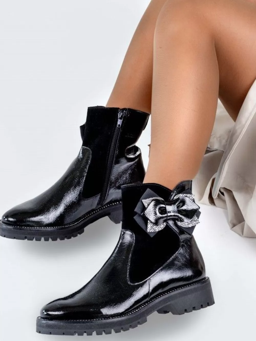 RAQUEL Botins^Bota Chelsea Preto 38