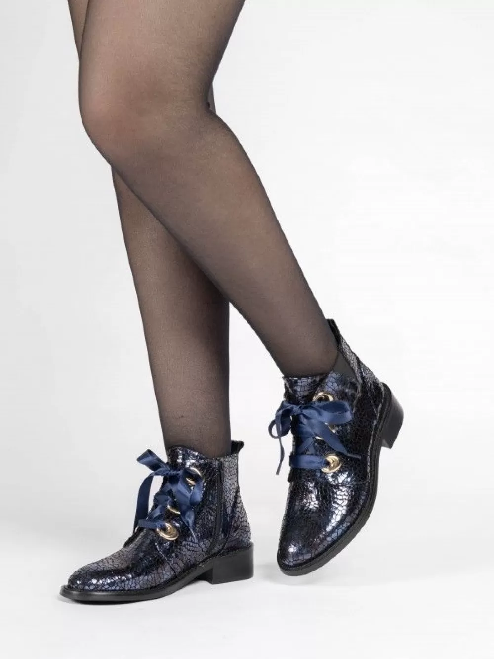 RAFAELA Botins^Botim Azul Raso 73