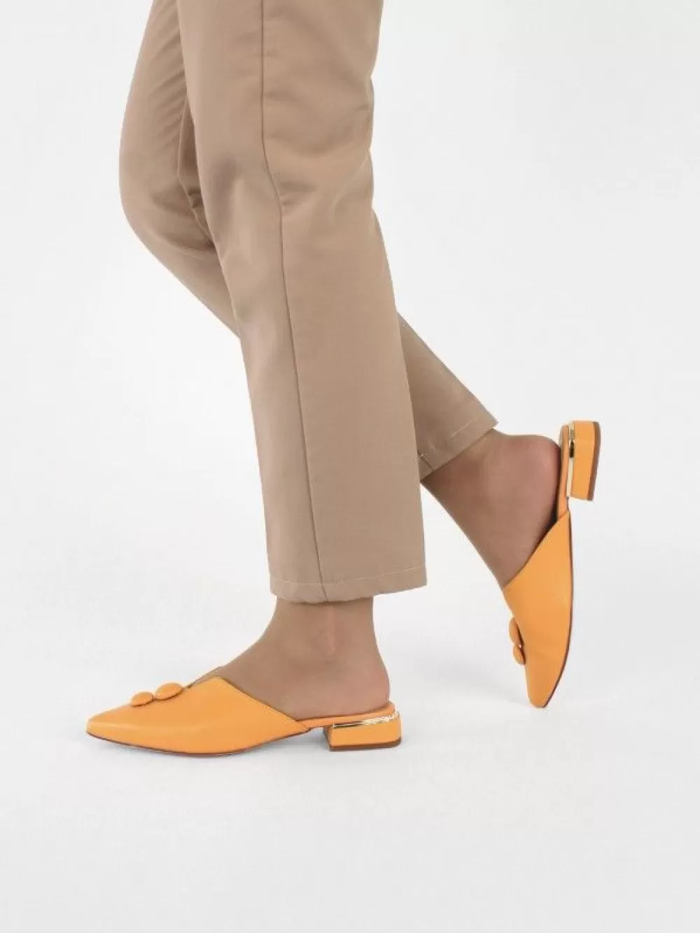 LEA Mules^Mule Amarelo Para Mulher 59